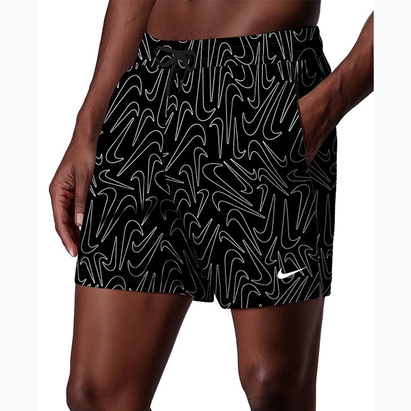Шорти для плавання чоловічі Nike Breaker Logofetti 5" Volley black 3