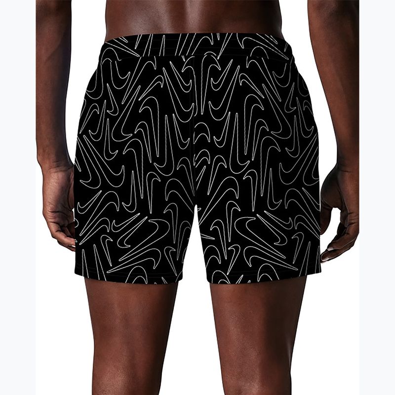 Шорти для плавання чоловічі Nike Breaker Logofetti 5" Volley black 4