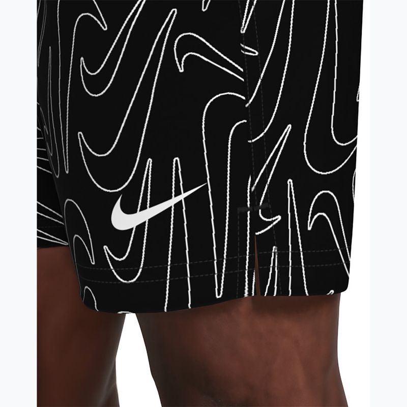 Шорти для плавання чоловічі Nike Breaker Logofetti 5" Volley black 7