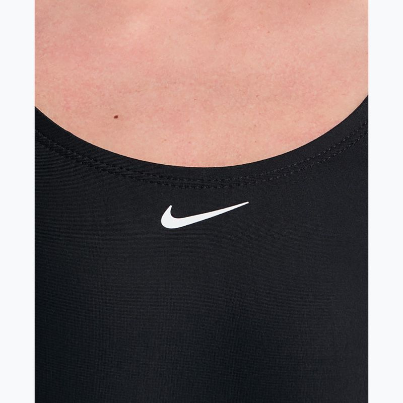 Купальник суцільний жіночий Nike Logo Tape Fastback black 4
