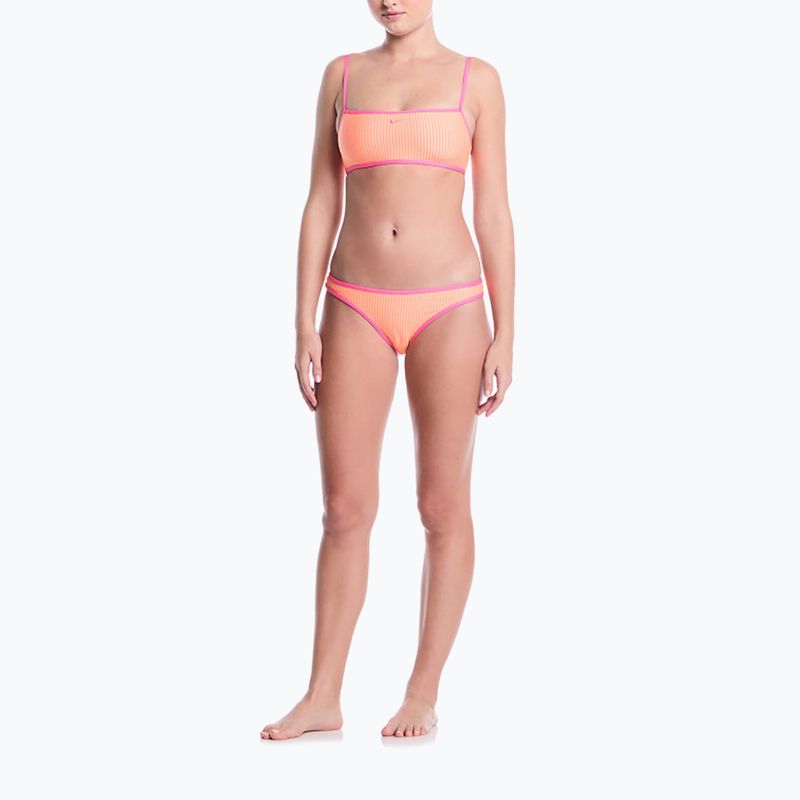 Верхня частина купальника Nike Ripple Texture Bralette Classic Bikini pink glow 2