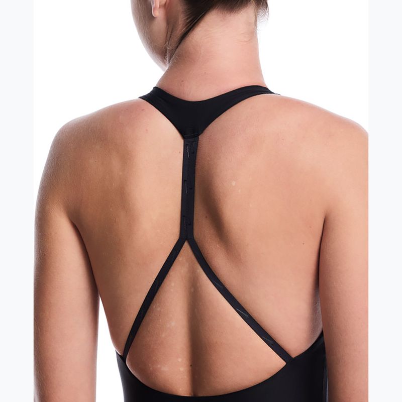 Купальник суцільний жіночий Nike Hydralock Luxe Sail Boat V-Neck black 4
