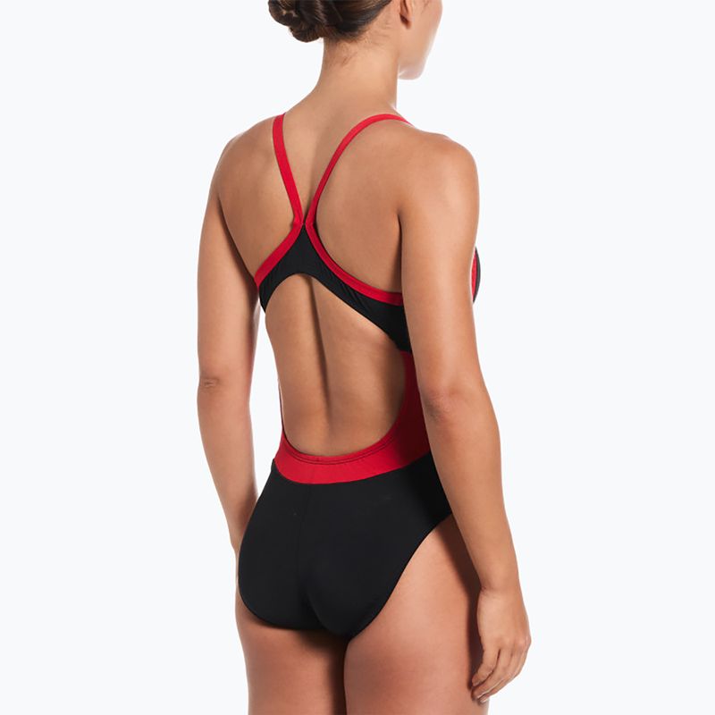 Купальник суцільний жіночий Nike Hydrastrong Fly university red 3