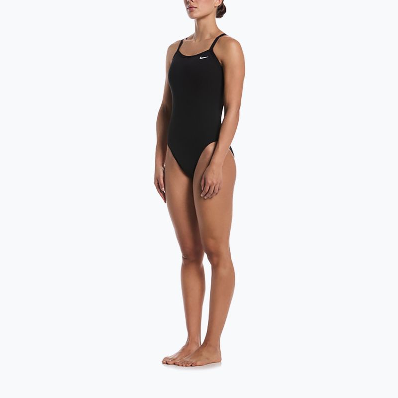 Купальник суцільний жіночий Nike Solid Racerback black 2