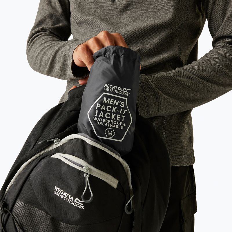 Куртка дощовик чоловіча Regatta Pack-It III seal grey 6