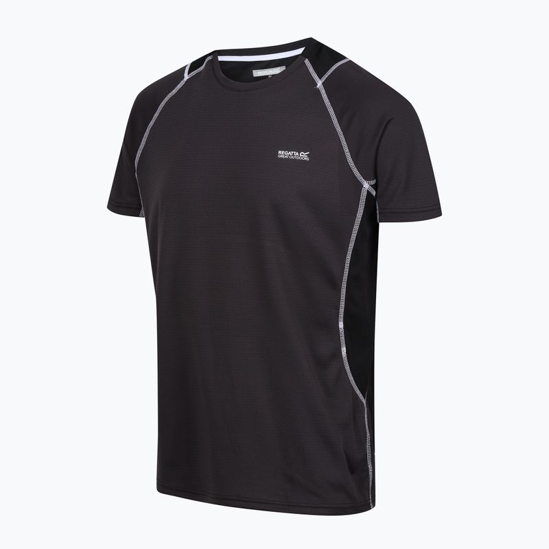 Футболка чоловіча REGATTA Virda IV ash/black 7