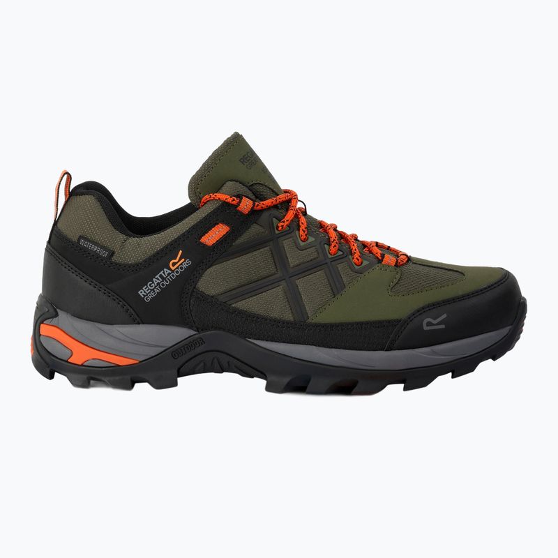 Взуття трекінгове чоловіче REGATTA Samaris III Low cypress green/blaze orange 2
