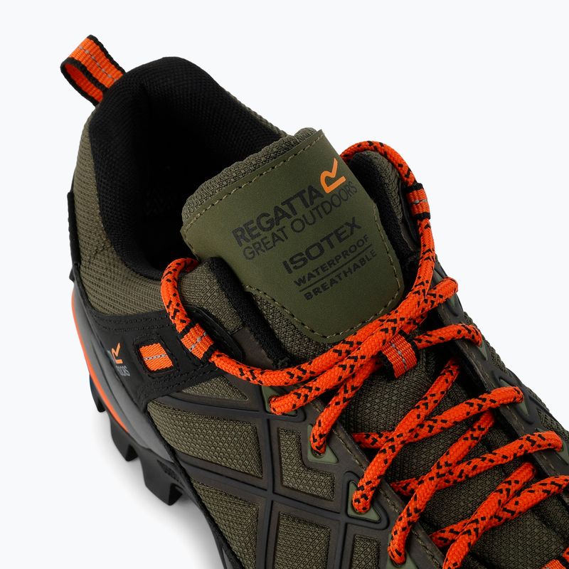 Взуття трекінгове чоловіче REGATTA Samaris III Low cypress green/blaze orange 8