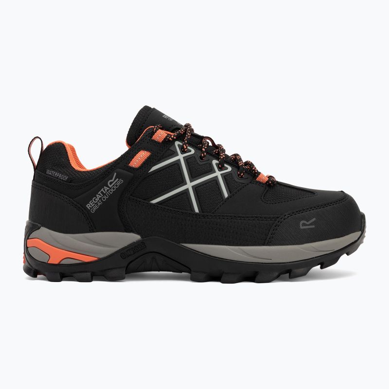 Черевики трекінгові жіночі REGATTA Samaris III Low black/satsuma 2