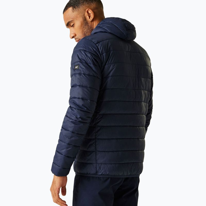 Куртка чоловіча REGATTA Hooded Marizion black navy/olympian blue 3