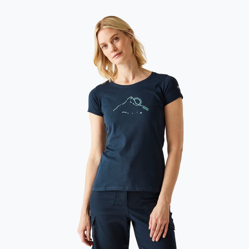 Футболка жіноча REGATTA Breezed V navy