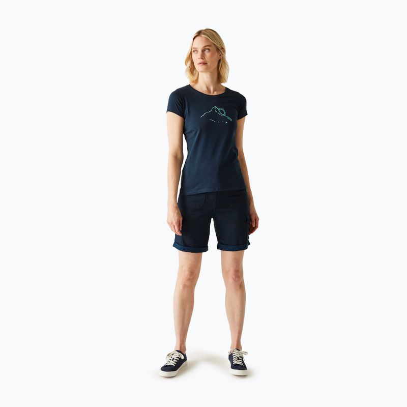 Футболка жіноча REGATTA Breezed V navy 2