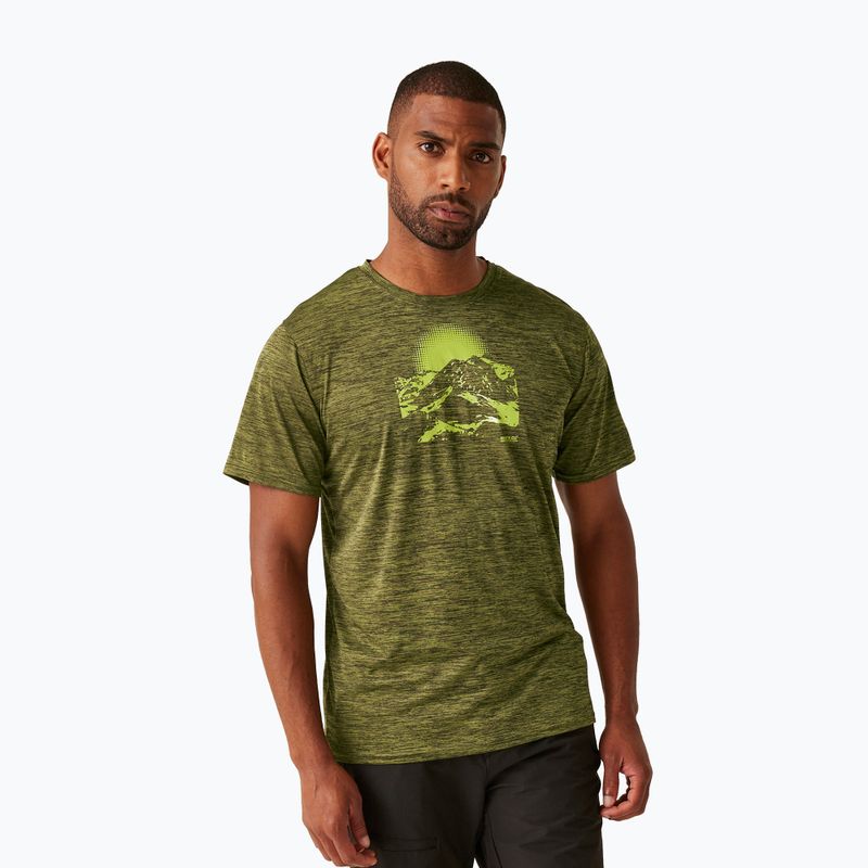 Футболка трекінгова чоловіча REGATTA Fingal IX nephrite green marl