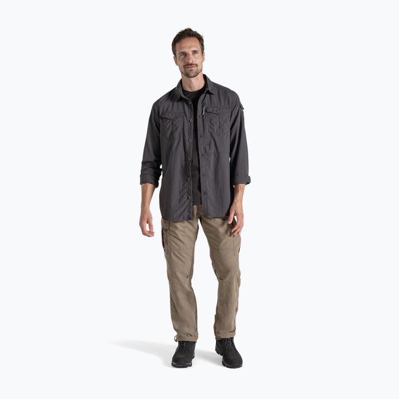 Сорочка чоловіча Craghoppers NosiLife Adventure Long Sleeved Shirt III black pepper 2