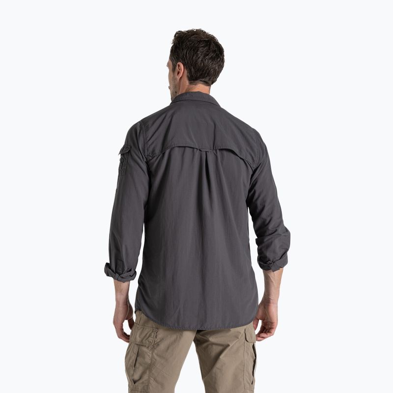 Чоловіча сорочка Craghoppers NosiLife Adventure Long Sleeved Shirt III black pepper 3