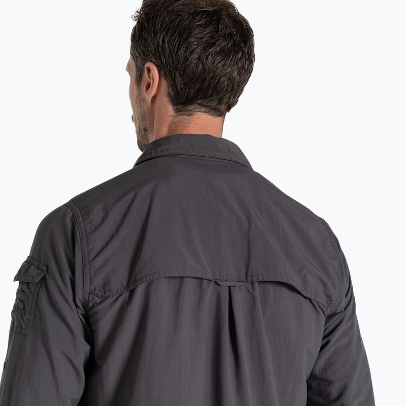 Чоловіча сорочка Craghoppers NosiLife Adventure Long Sleeved Shirt III black pepper 5