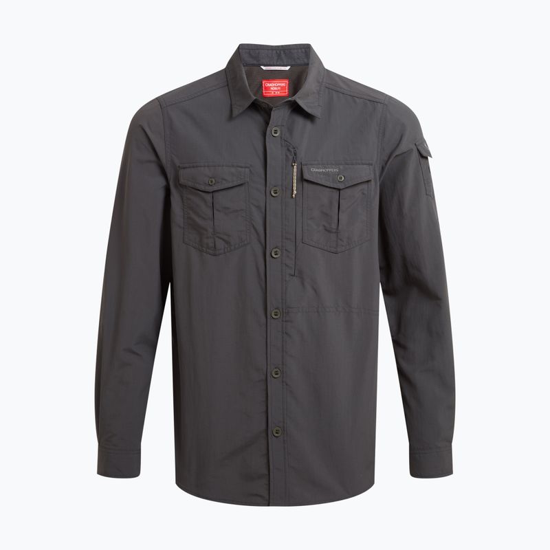 Чоловіча сорочка Craghoppers NosiLife Adventure Long Sleeved Shirt III black pepper 8