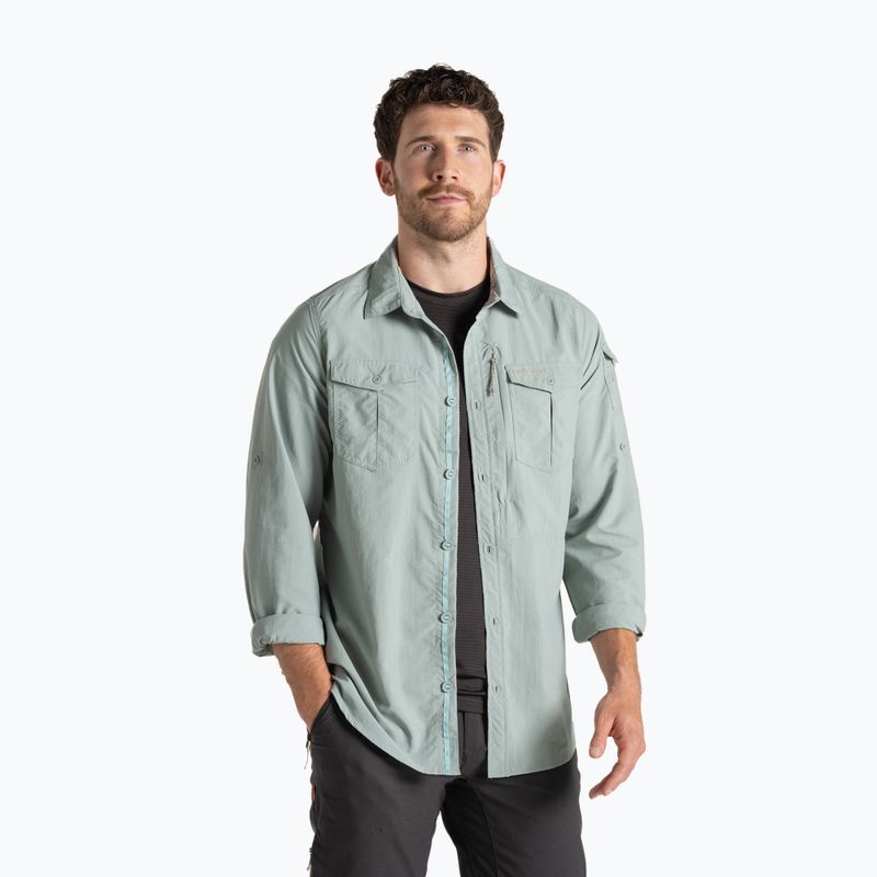 Чоловіча сорочка Craghoppers NosiLife Adventure Long Sleeved Shirt III lichen green