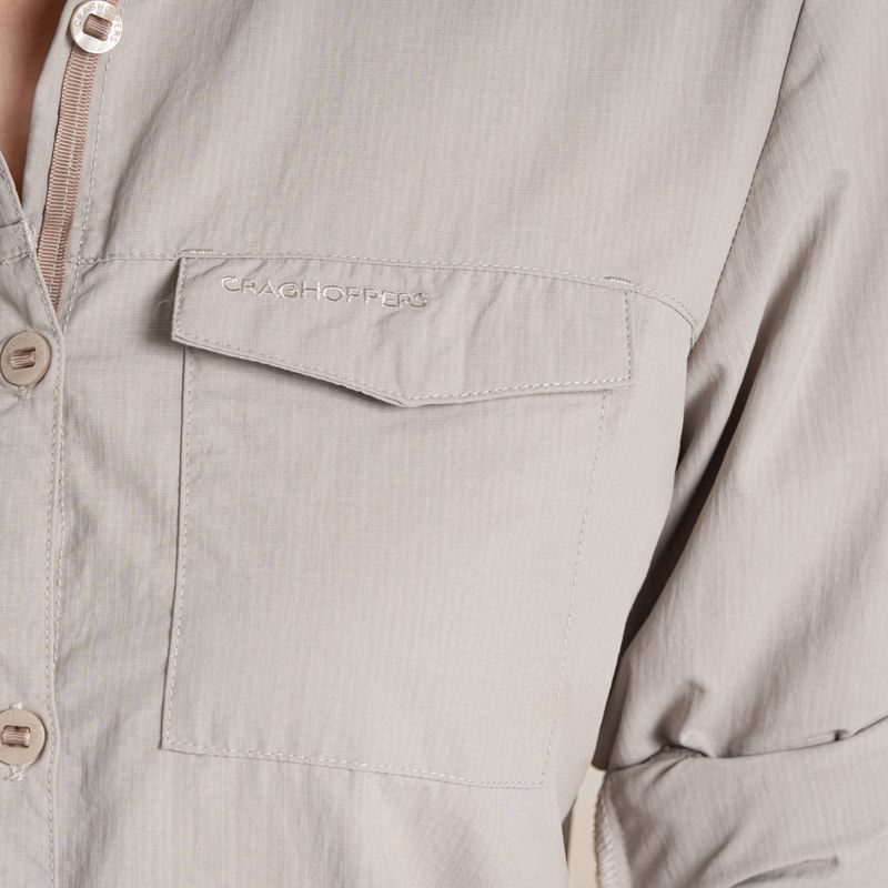 Сорочка жіноча Craghoppers NosiLife Adventure Long Sleeved Shirt III soft mushroom 7