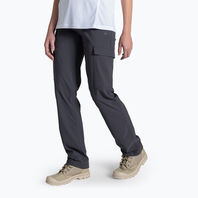 Штани трекінгові жіночі Craghoppers NosiLife Rif Stretch Cargo dark iron 4