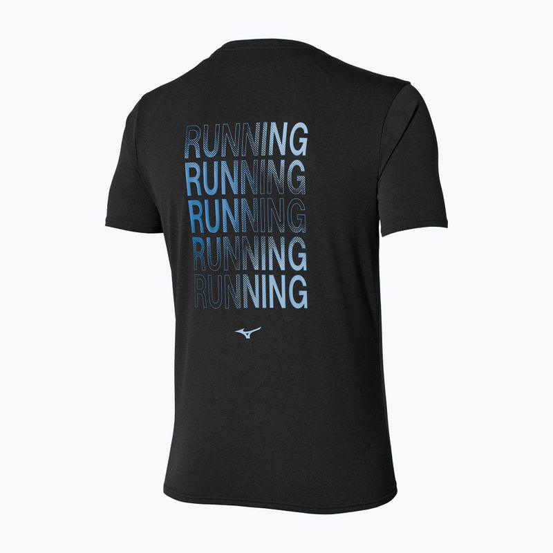 Футболка для бігу чоловіча Mizuno Core Run Short Sleeve Tee black 2