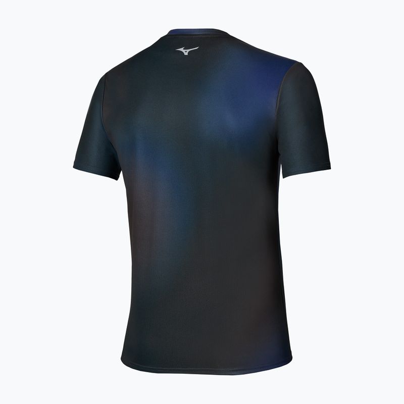 Футболка для бігу чоловіча Mizuno Core Graphic Short Sleeve black/blue 2