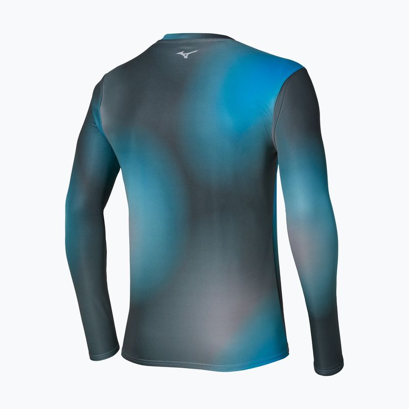 Лонгслів для бігу чоловічий Mizuno Core Graphic Long Sleeve Tee dark slate 2