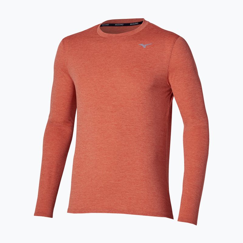 Лонгслів для бігу чоловічий Mizuno Core Impulse Long Sleeve Tee ginger