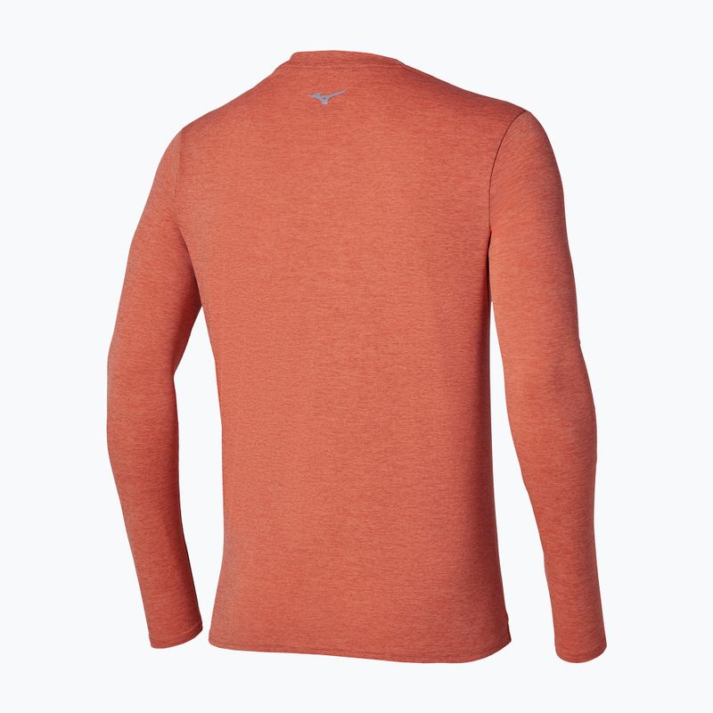 Лонгслів для бігу чоловічий Mizuno Core Impulse Long Sleeve Tee ginger 2