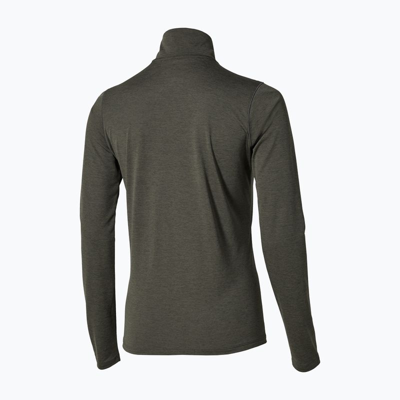 Кофта для бігу жіноча Mizuno Core Impulse Half Zip Long Sleeve Tee forest night 2