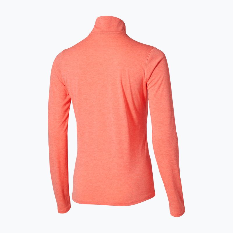 Кофта для бігу жіноча Mizuno Core Impulse Half Zip Long Sleeve Tee desert flower 2