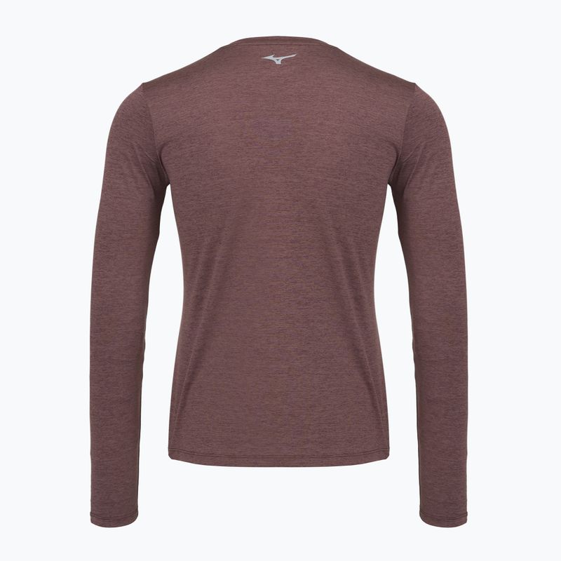 Лонгслів для бігу чоловічий Mizuno Core Impulse Long Sleeve Tee pepper corn 2
