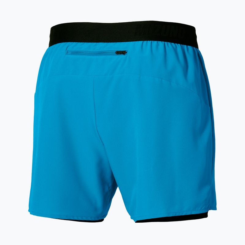 Шорти для бігу чоловічі Mizuno Core 5.5 Inches 2In1 blue jewel 2