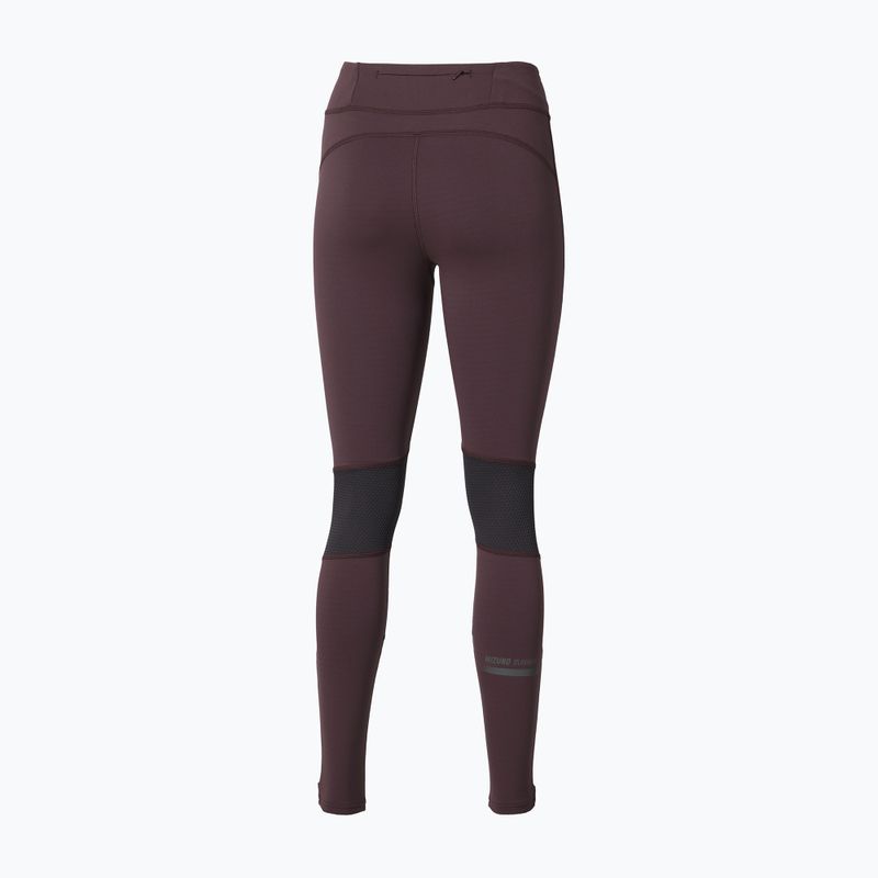 Лосини для бігу жіночі Mizuno Active Warmalite Long Tight raisin 2