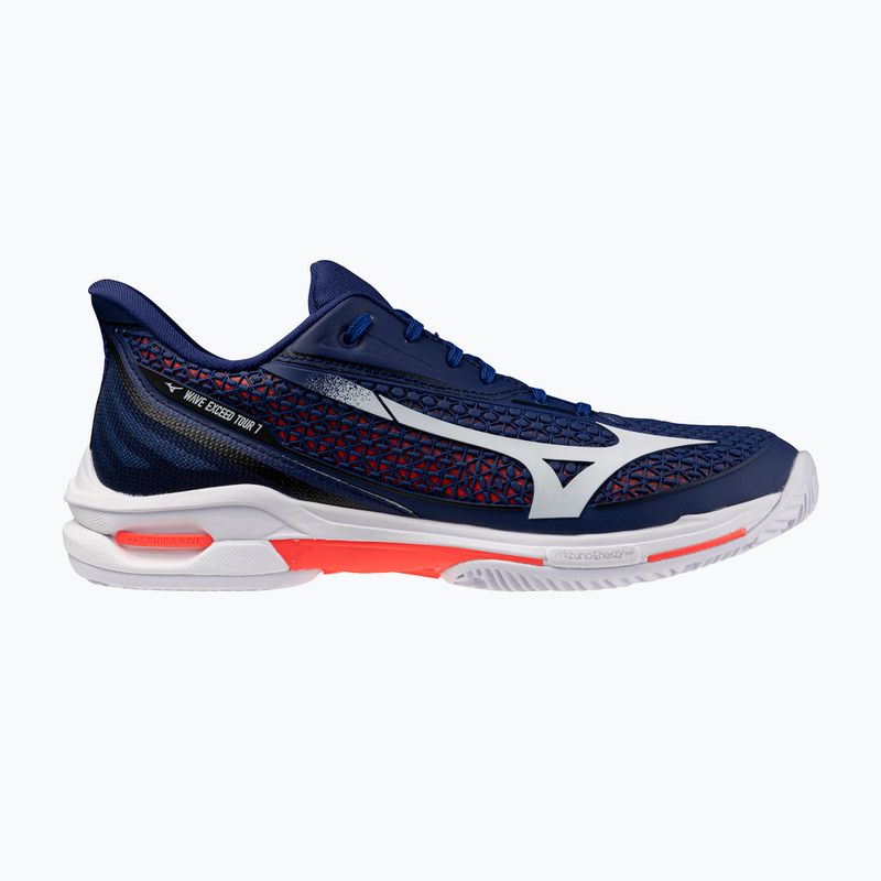 Кросівки тенісні чоловічі Mizuno Wave Exceed Tour 7 CC beacon blue/white/lava orange 8