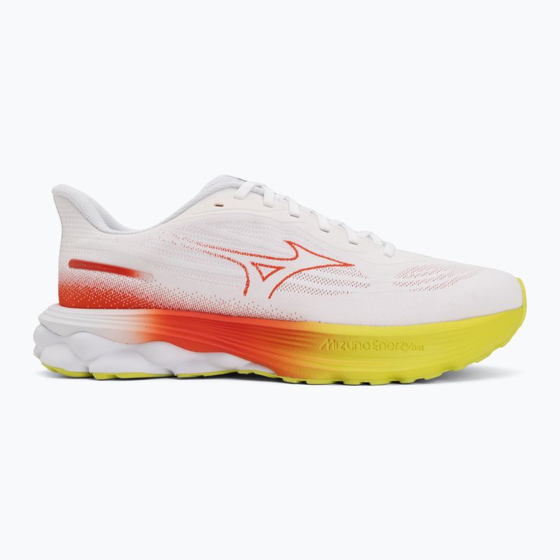 Кросівки для бігу чоловічі Mizuno Wave Skyrise 7 white/orange/evening primrose 2