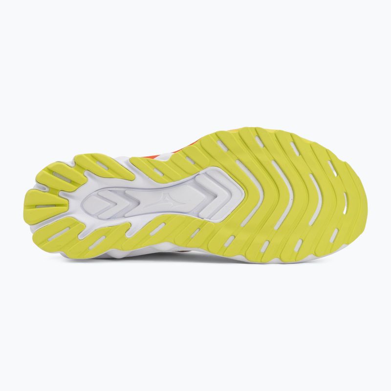 Кросівки для бігу чоловічі Mizuno Wave Skyrise 7 white/orange/evening primrose 4