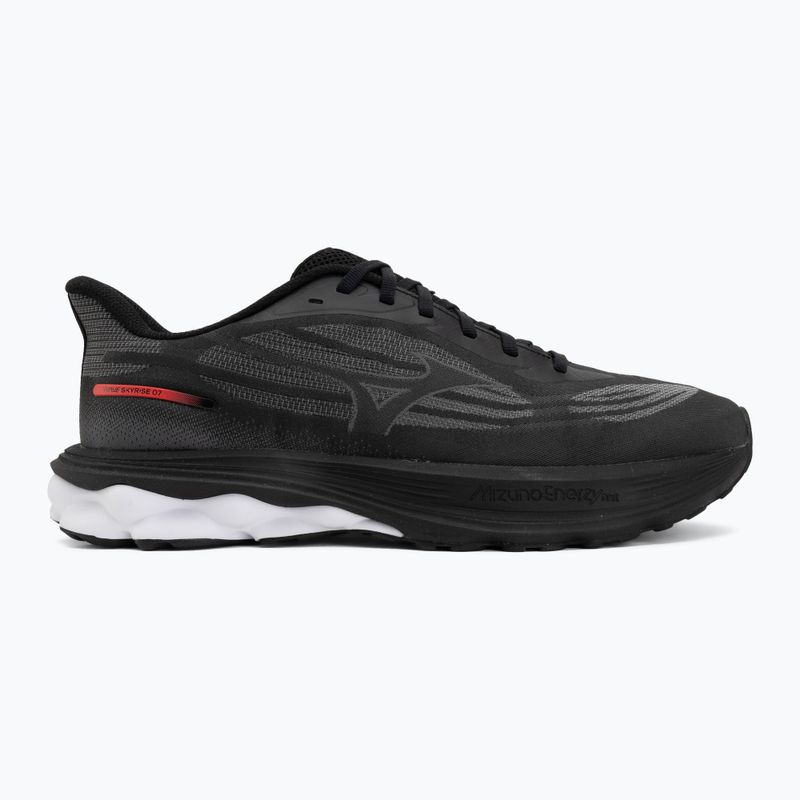 Кросівки для бігу чоловічі Mizuno Wave Skyrise 7 black/iron gate/tomato puree 2