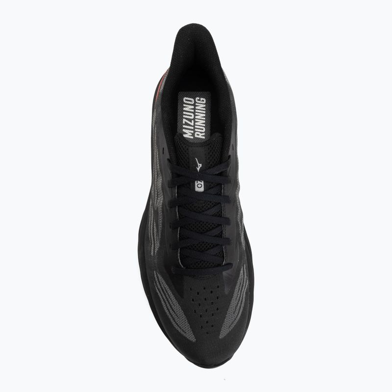 Кросівки для бігу чоловічі Mizuno Wave Skyrise 7 black/iron gate/tomato puree 5