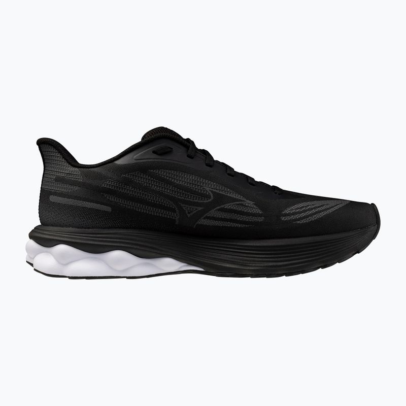 Кросівки для бігу чоловічі Mizuno Wave Skyrise 7 black/iron gate/tomato puree 2