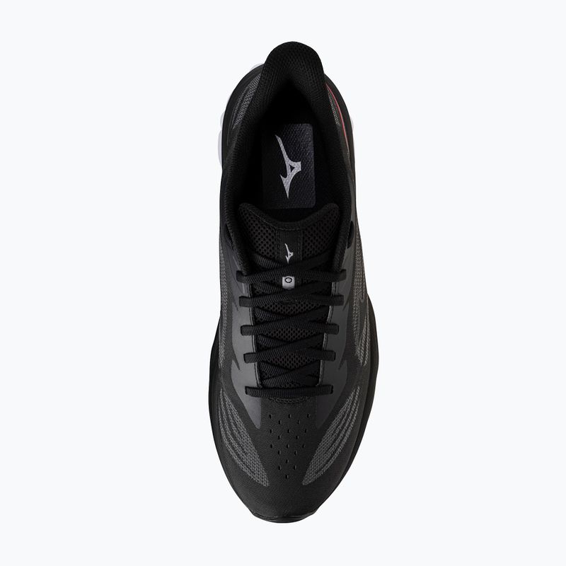 Кросівки для бігу чоловічі Mizuno Wave Skyrise 7 black/iron gate/tomato puree 5