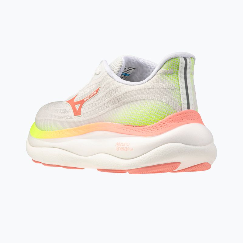 Кросівки для бігу жіночі Mizuno Wave Sky 9 gf white/desert flower/lime pulp 4