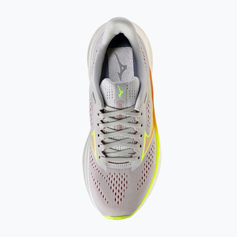 Кросівки для бігу жіночі Mizuno Wave Inspire 22 cloudscape/desert flower/lime pulp 6