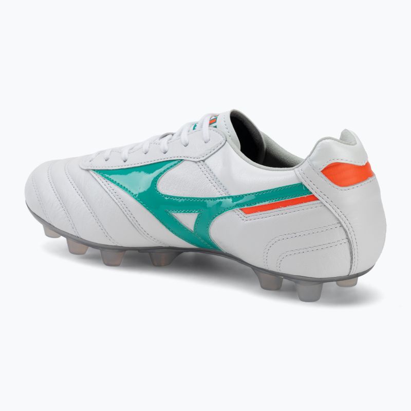 Кросівки футбольні Mizuno Morelia II Japan FG white/arcadia/lava orange 3