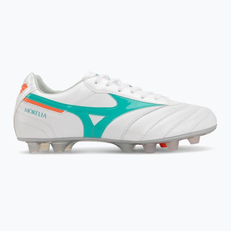 Кросівки футбольні Mizuno Morelia II Elite FG white/arcadia/lava orange 2