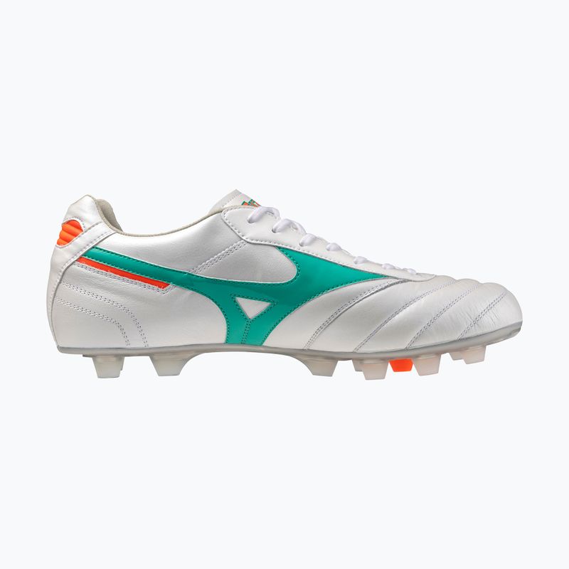 Кросівки футбольні Mizuno Morelia II Elite FG white/arcadia/lava orange 2