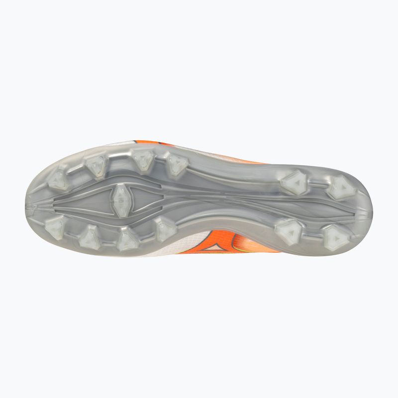 Кросівки футбольні Mizuno Alfa III Pro FG white/lava orange/evening primrose 2