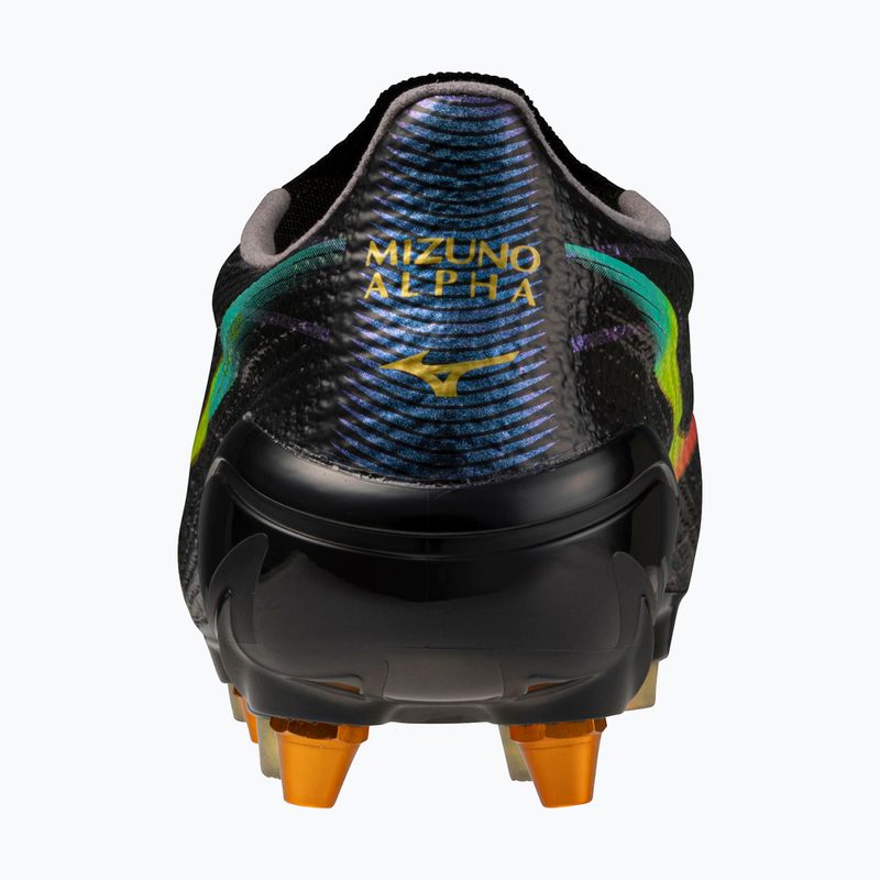 Кросівки футбольні Mizuno Alfa III Elite Mix black/lava orange/evening primrose 3