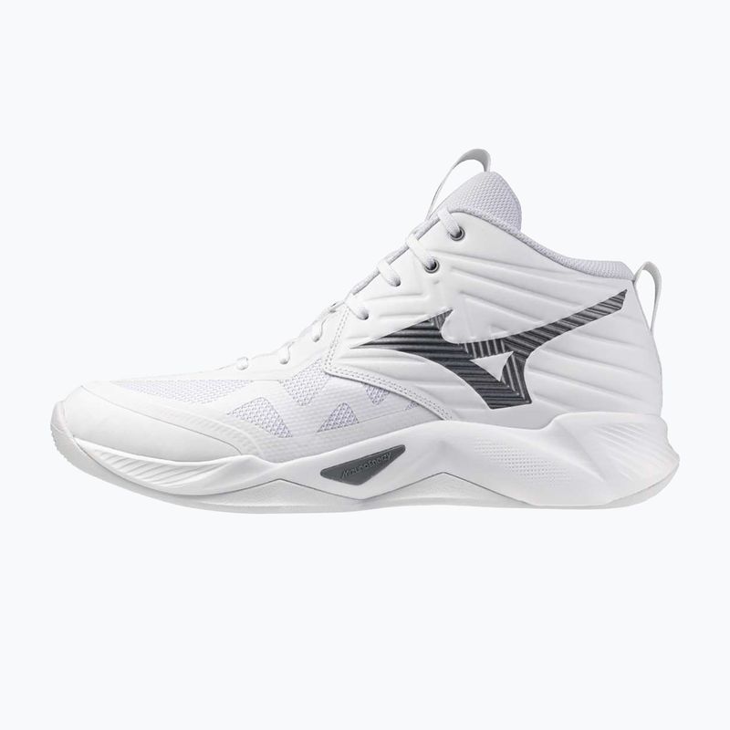 Кросівки волейбольні Mizuno Wave Momentum Pro Mid white/metallic gray/black