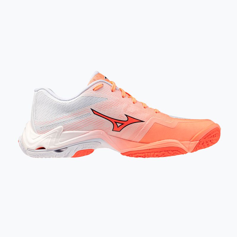 Кросівки волейбольні Mizuno Wave Lightning Elite flamingo coral/lava orange/white 2